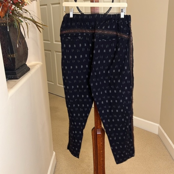 ANTHROPOLOGIE Ikat High Rise Beaded Beach Pants size S - Picture 6 of 9
